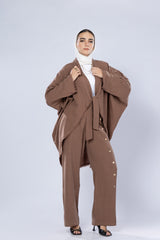 Washed Linen Cardigan Set