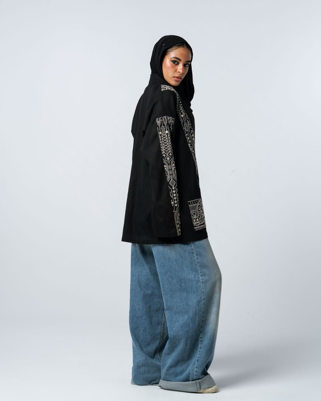 Midnight Embroidered Jacket