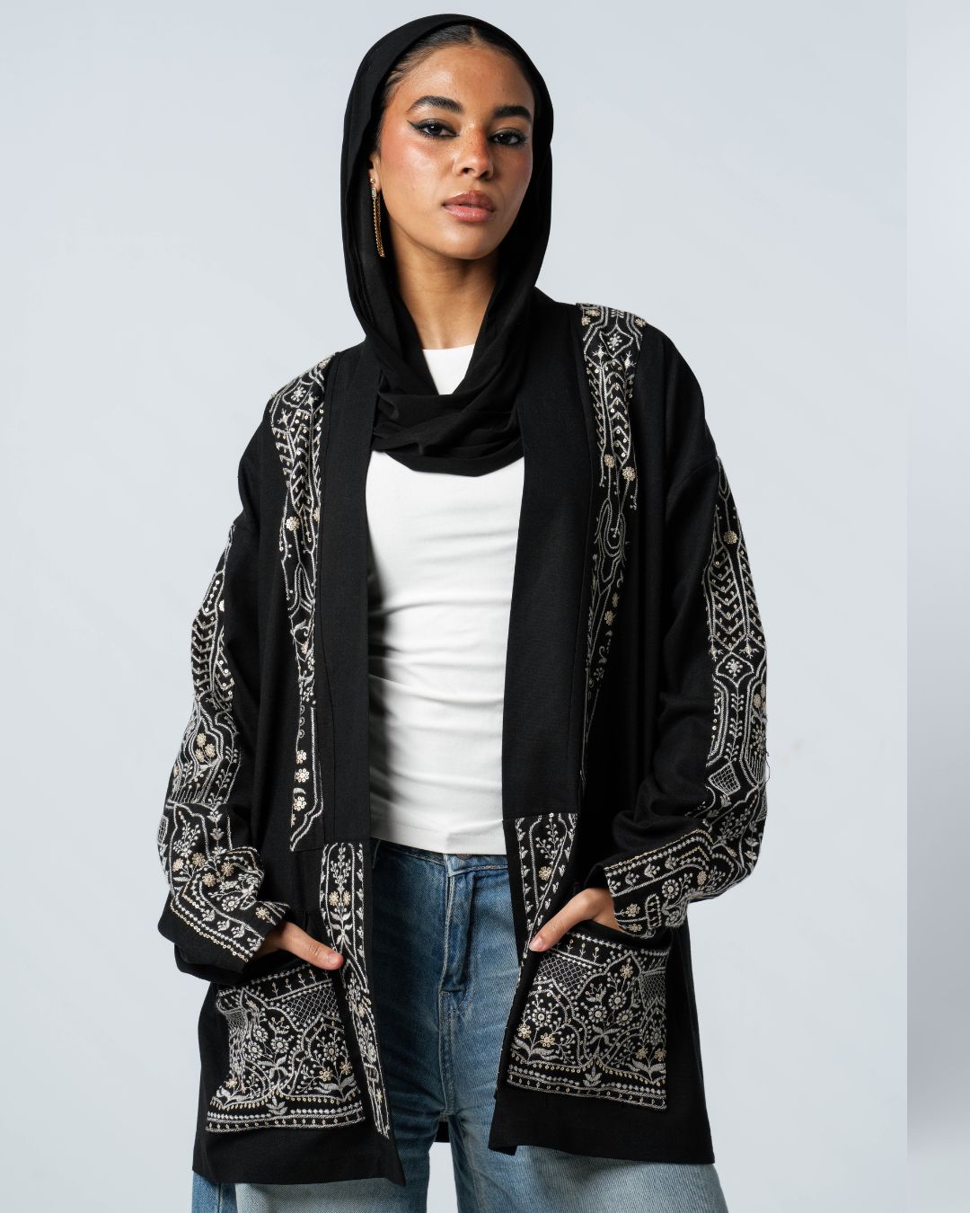 Midnight Embroidered Jacket