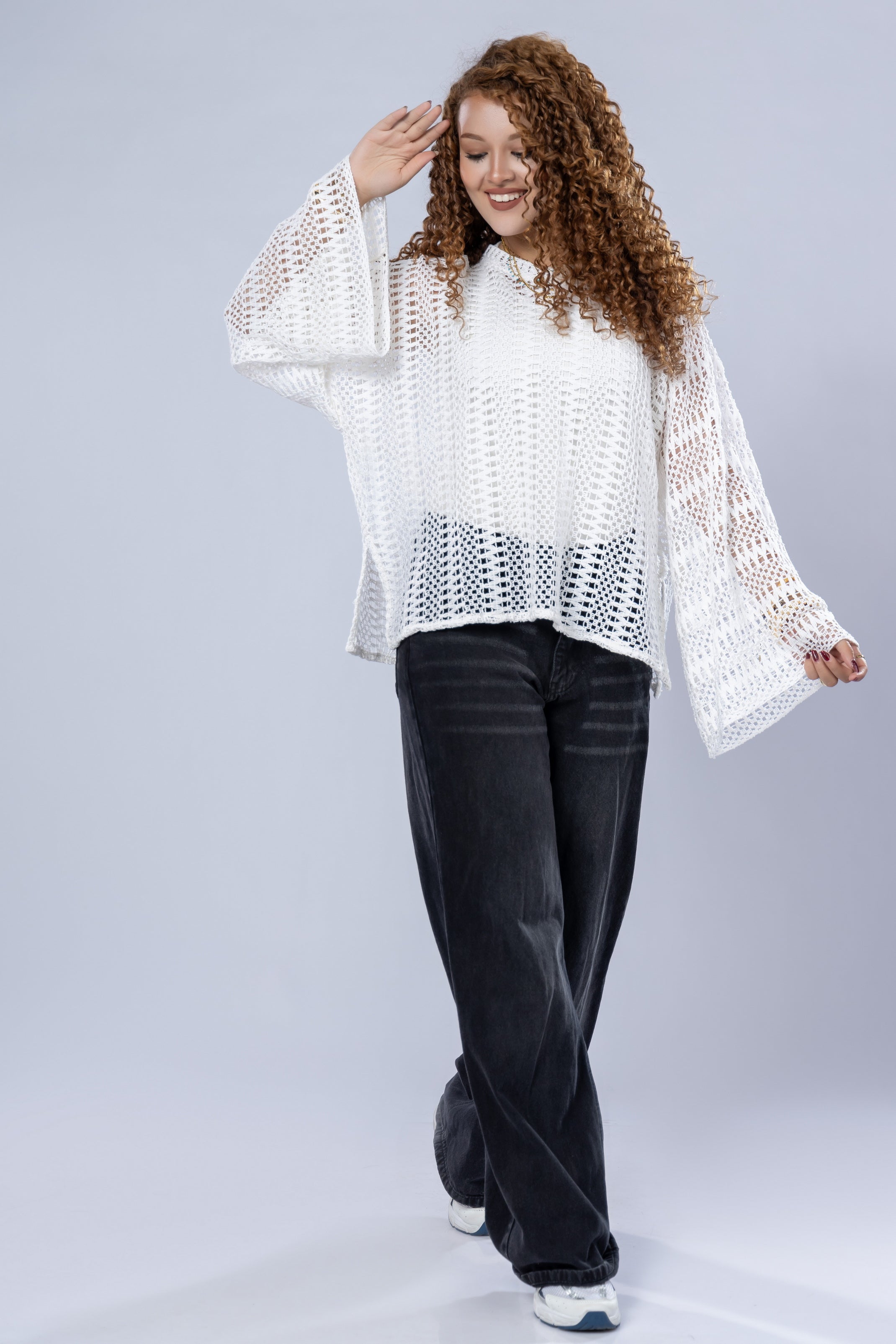 Boho Mesh Blouse