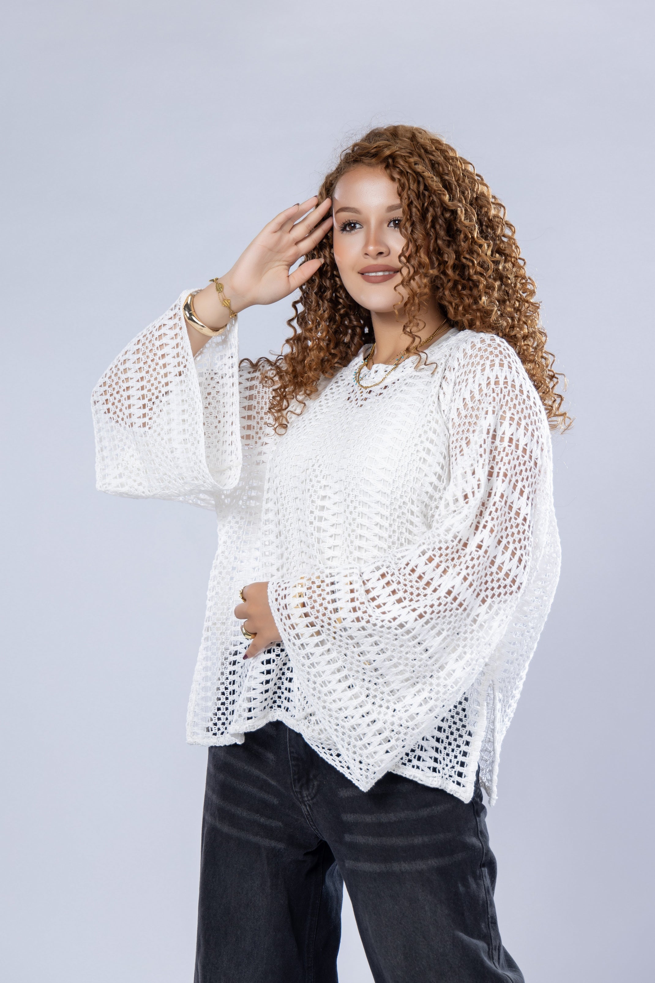 Boho Mesh Blouse