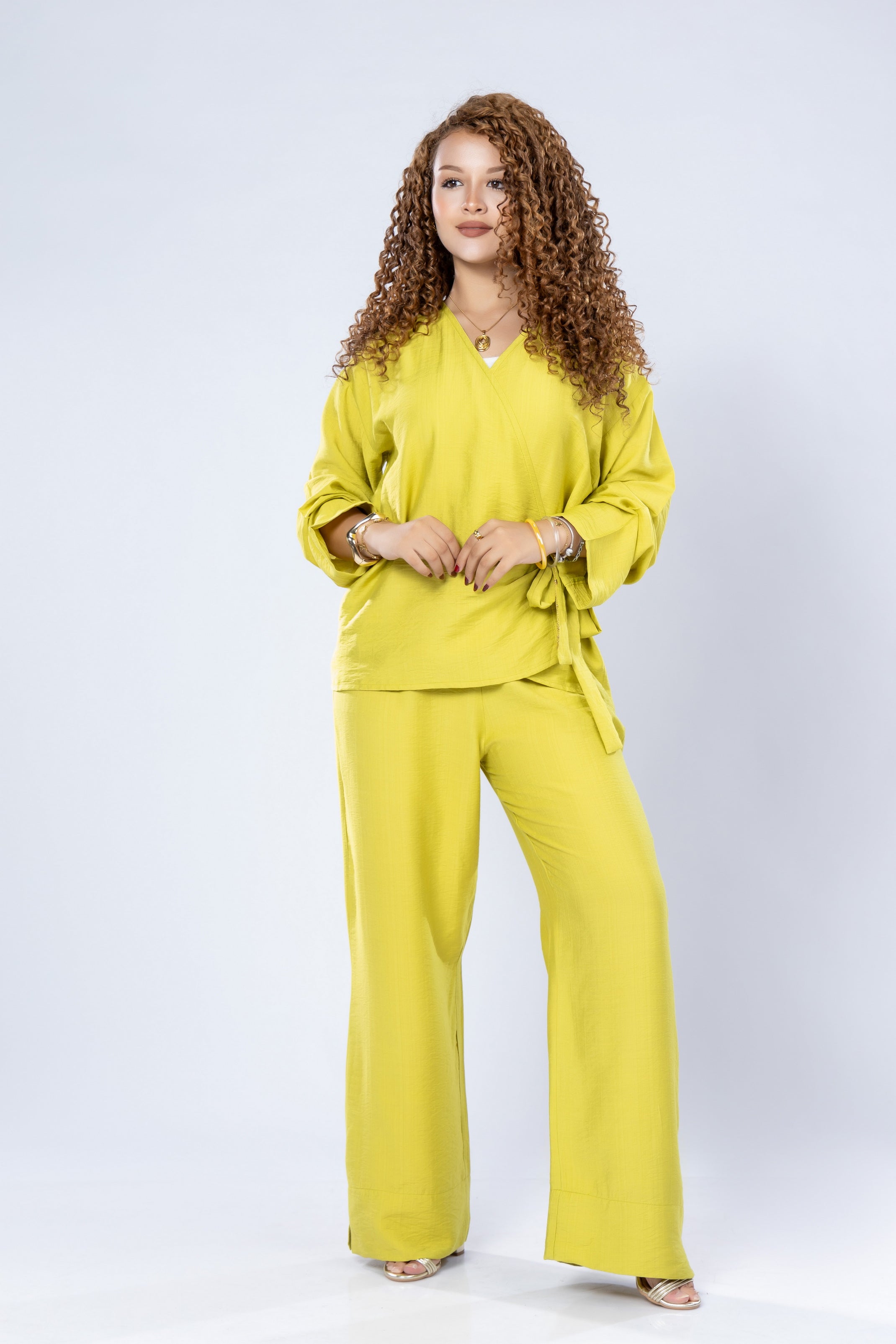 Soft Wrap Linen Top – Lightweight Indonesian Blend