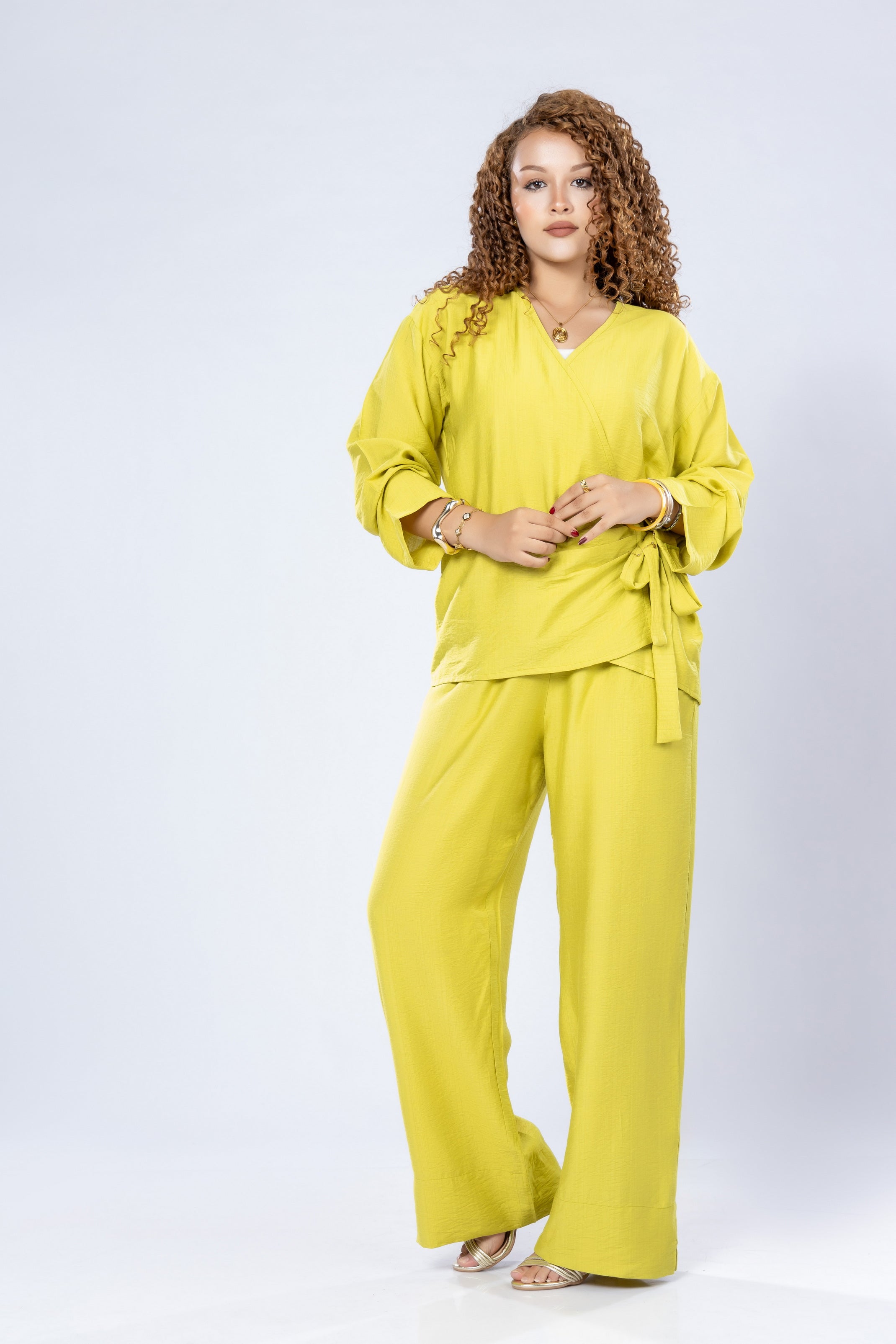 Soft Wrap Linen Top – Lightweight Indonesian Blend