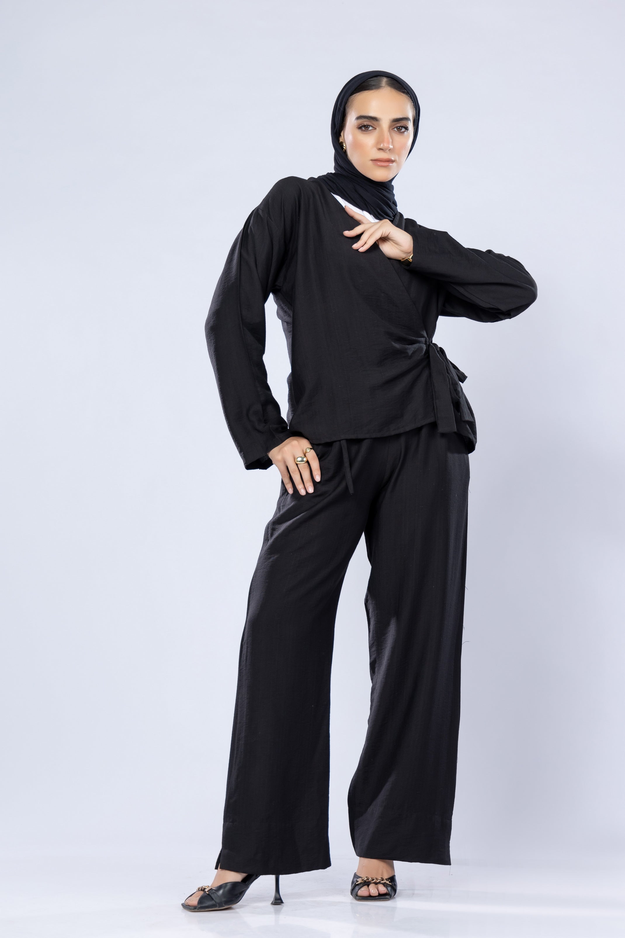 Soft Wrap Linen Top – Lightweight Indonesian Blend