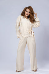 Soft Wrap Linen Top – Lightweight Indonesian Blend