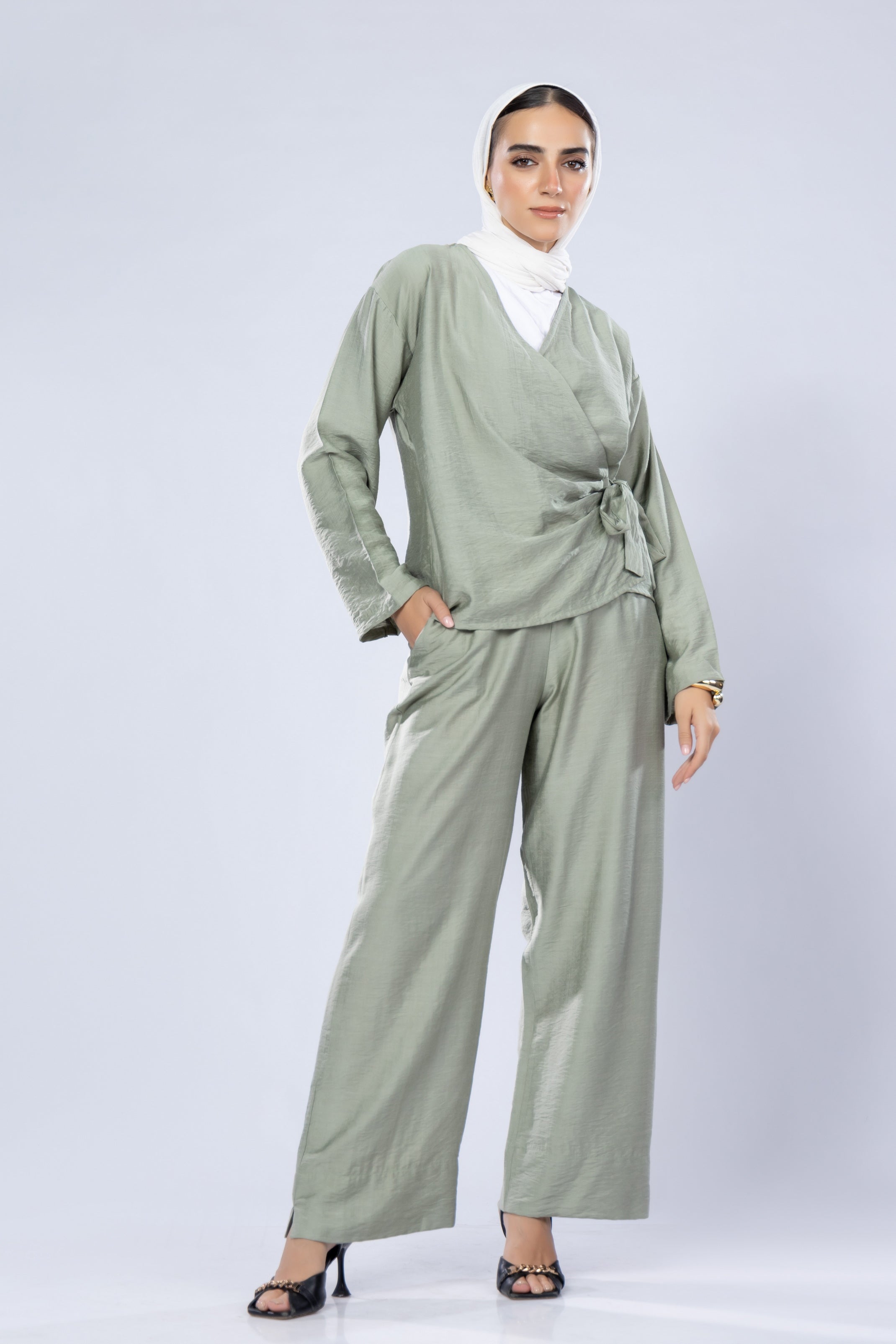 Soft Wrap Linen Top – Lightweight Indonesian Blend