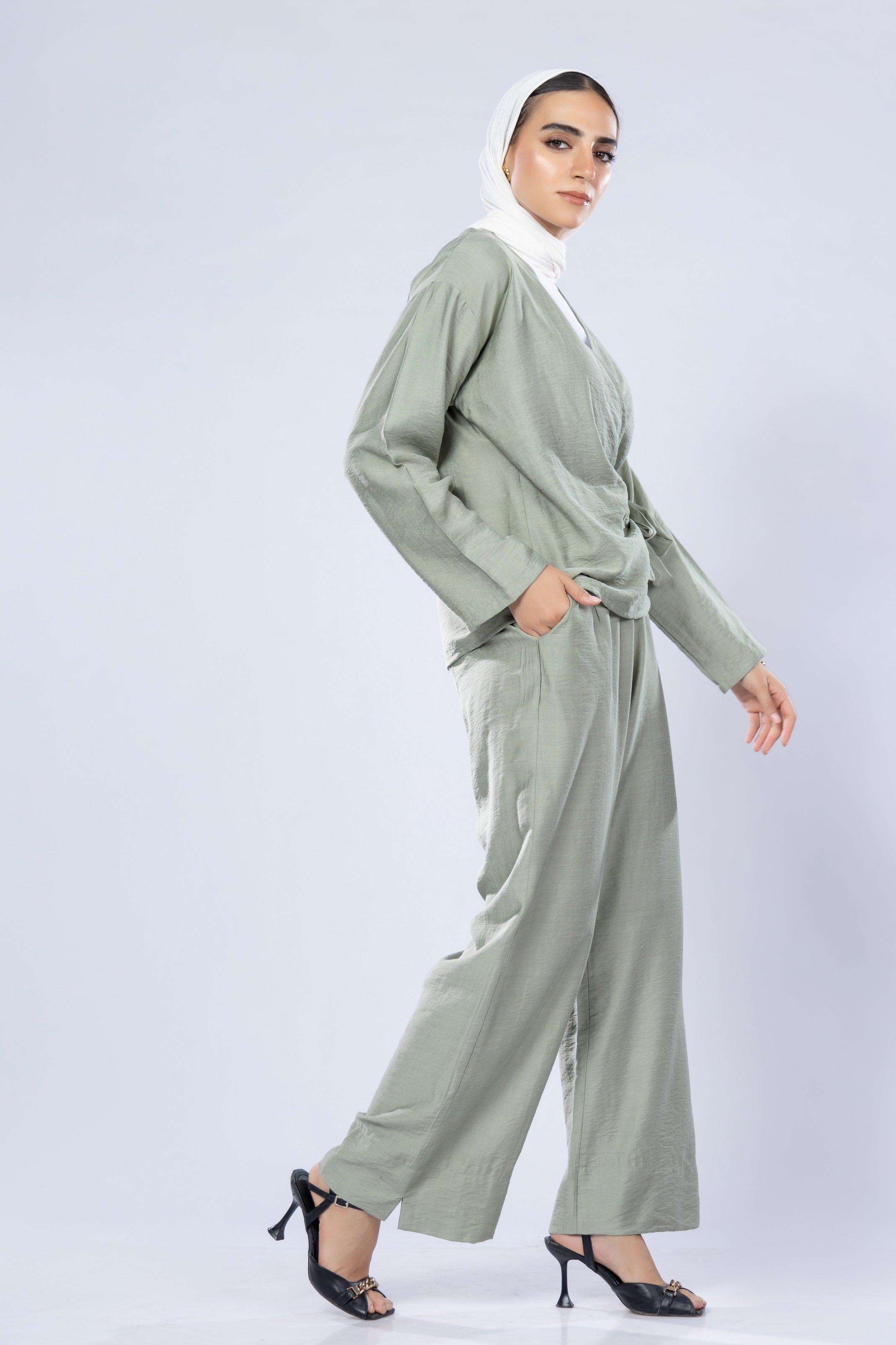 Soft Wrap Linen Top – Lightweight Indonesian Blend