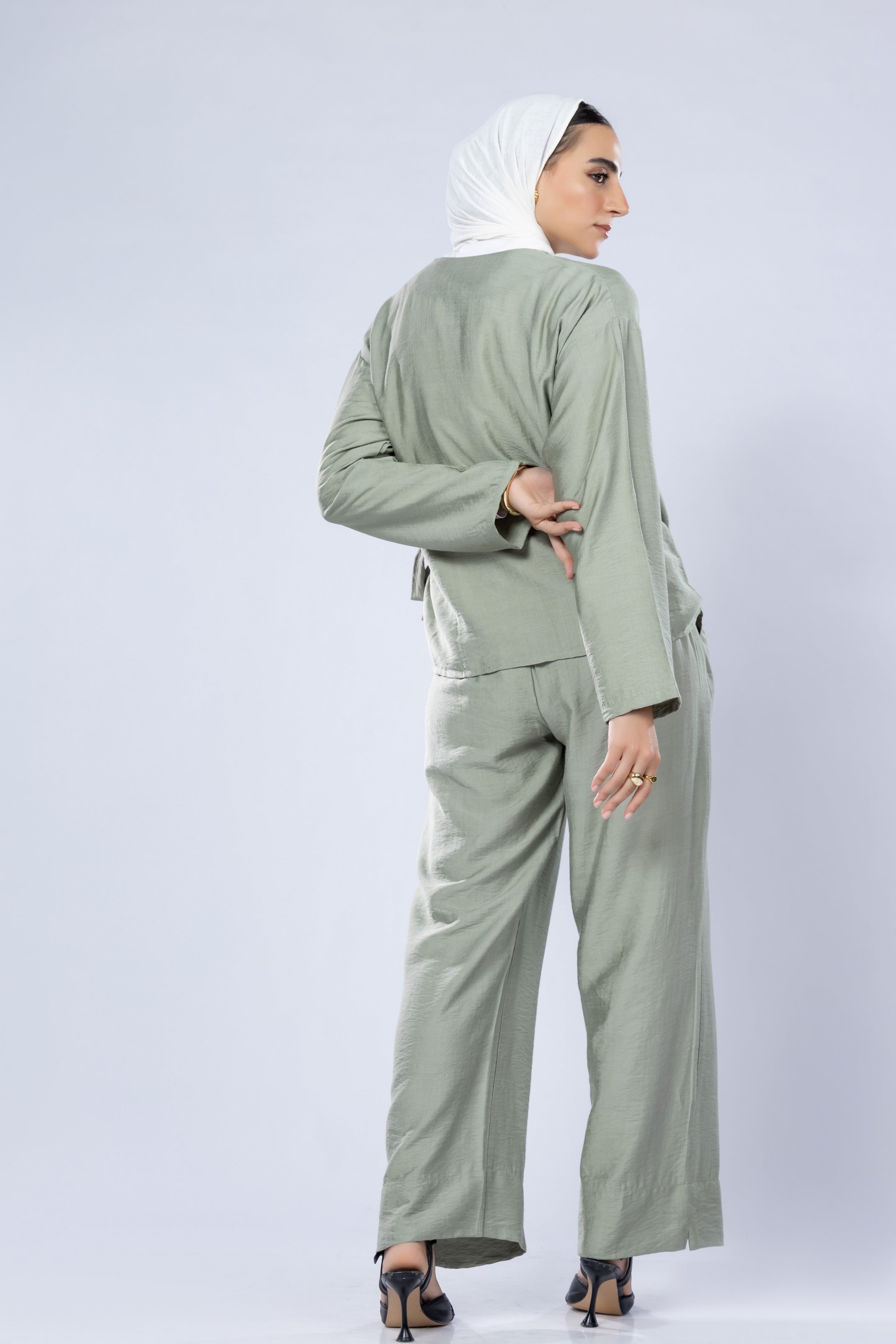 Soft Wrap Linen Top – Lightweight Indonesian Blend