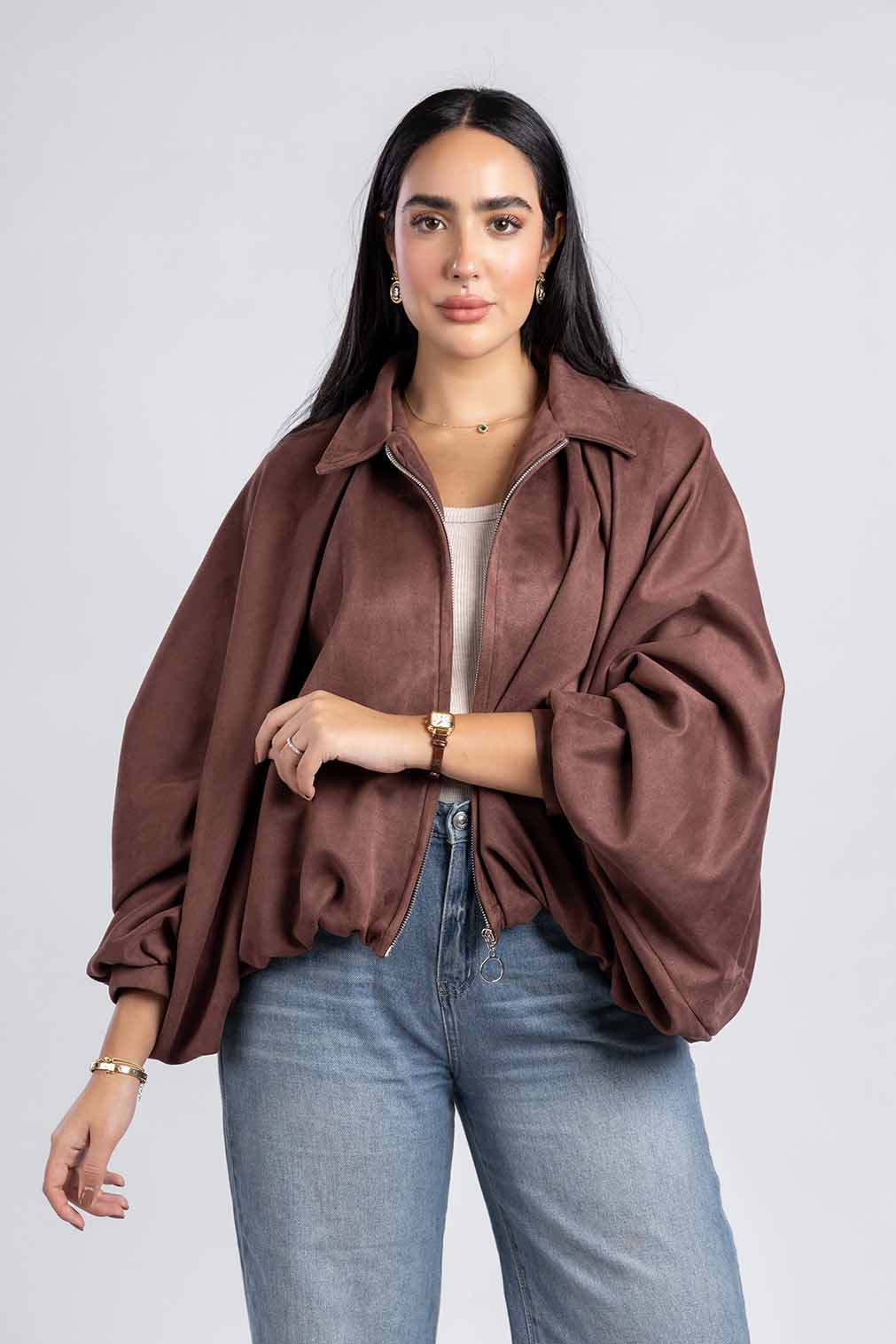 Oversize Suede Jacket