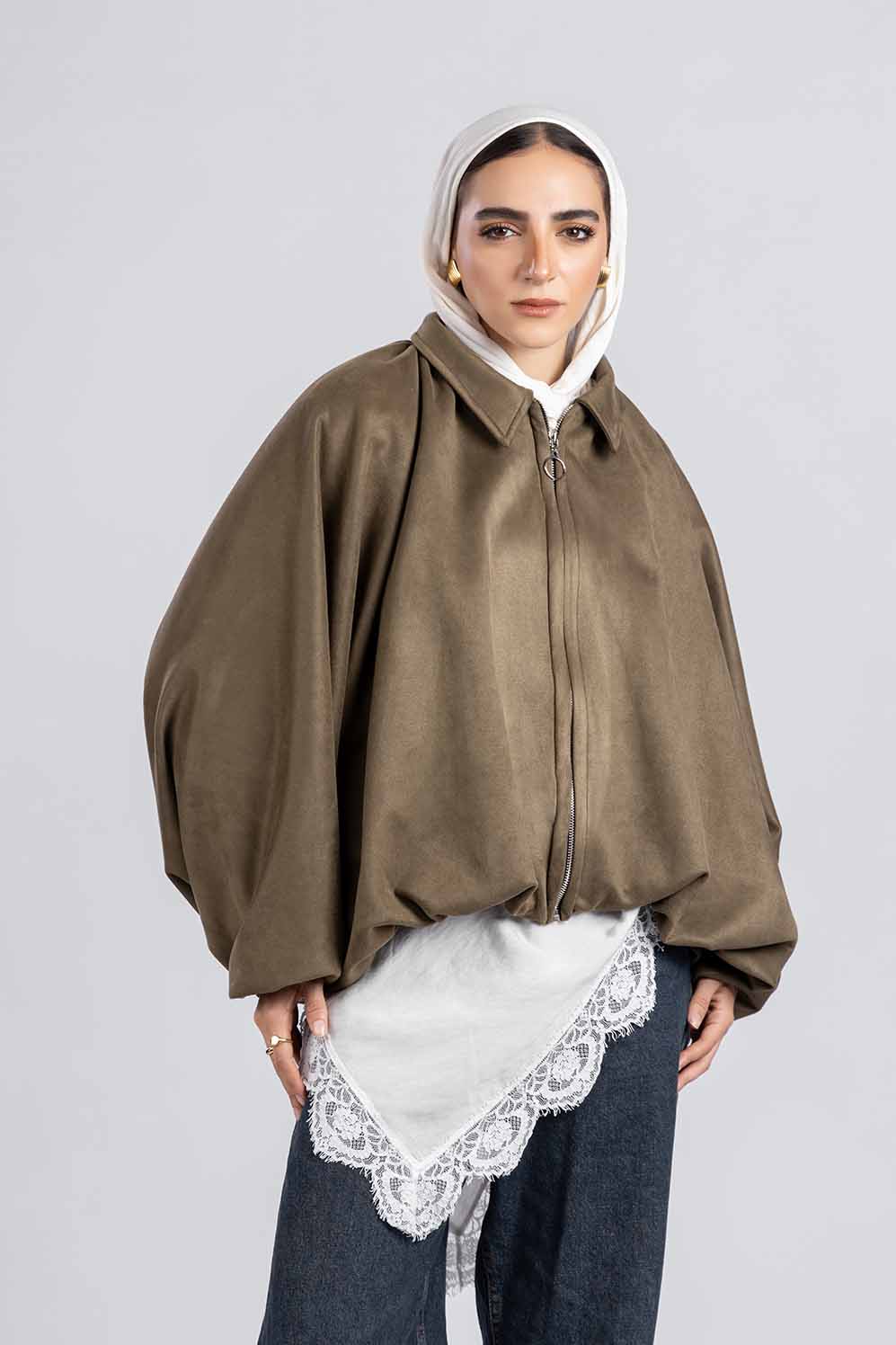 Oversize Suede Jacket