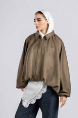 Oversize Suede Jacket