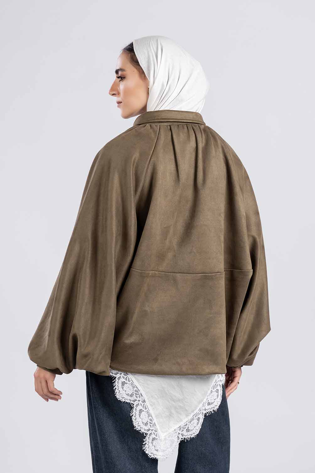 Oversize Suede Jacket
