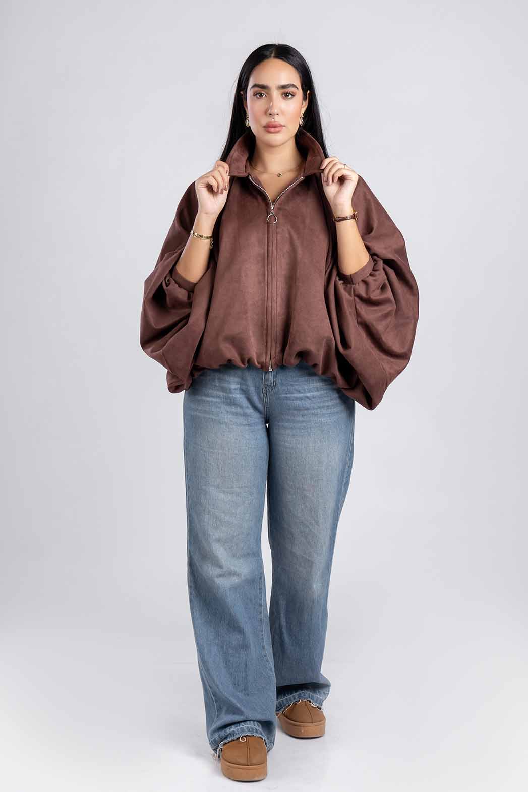 Oversize Suede Jacket