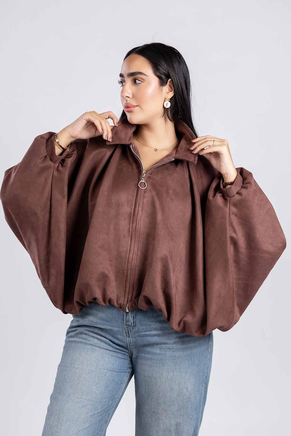 Oversize Suede Jacket