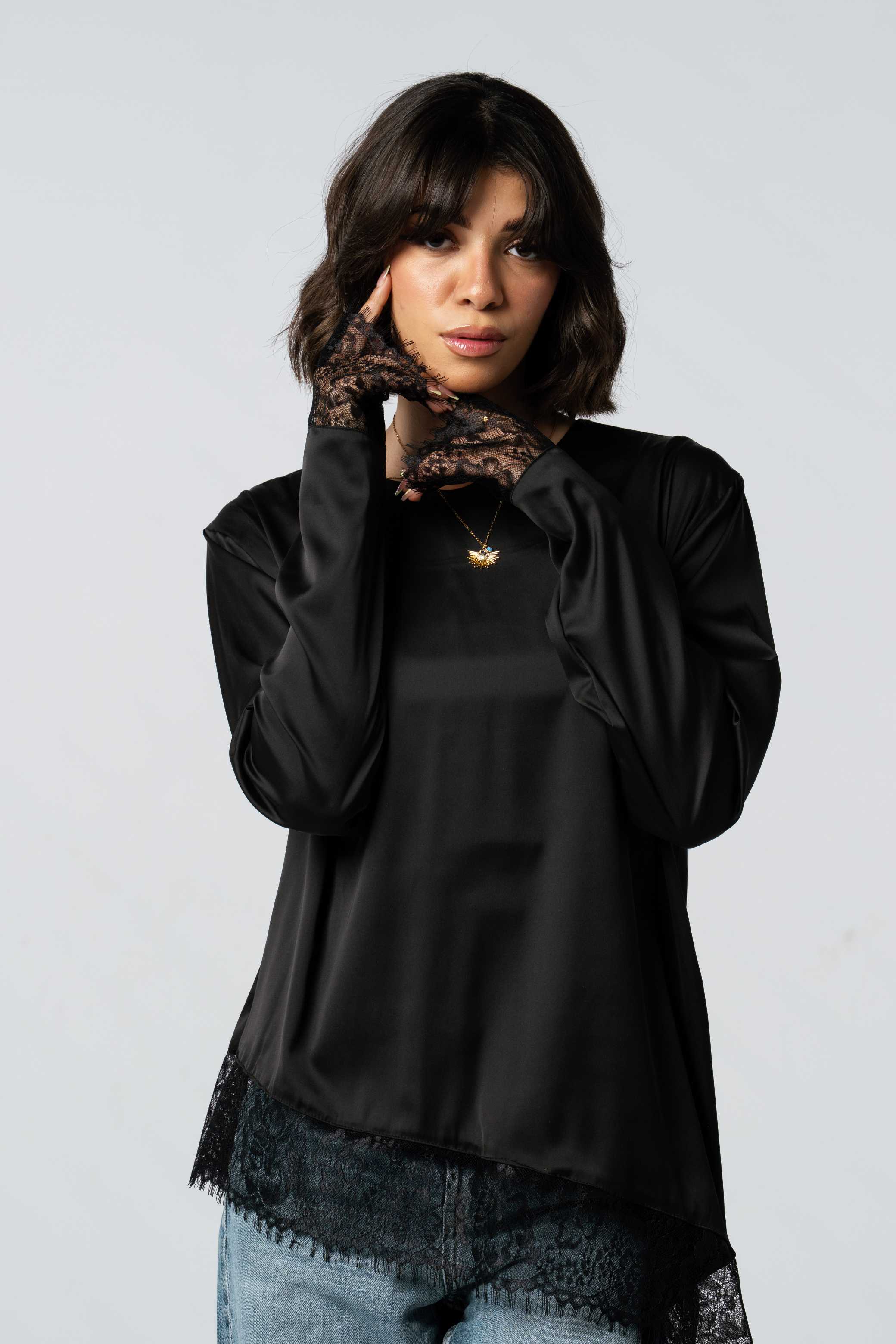 Silk Lace Blouse