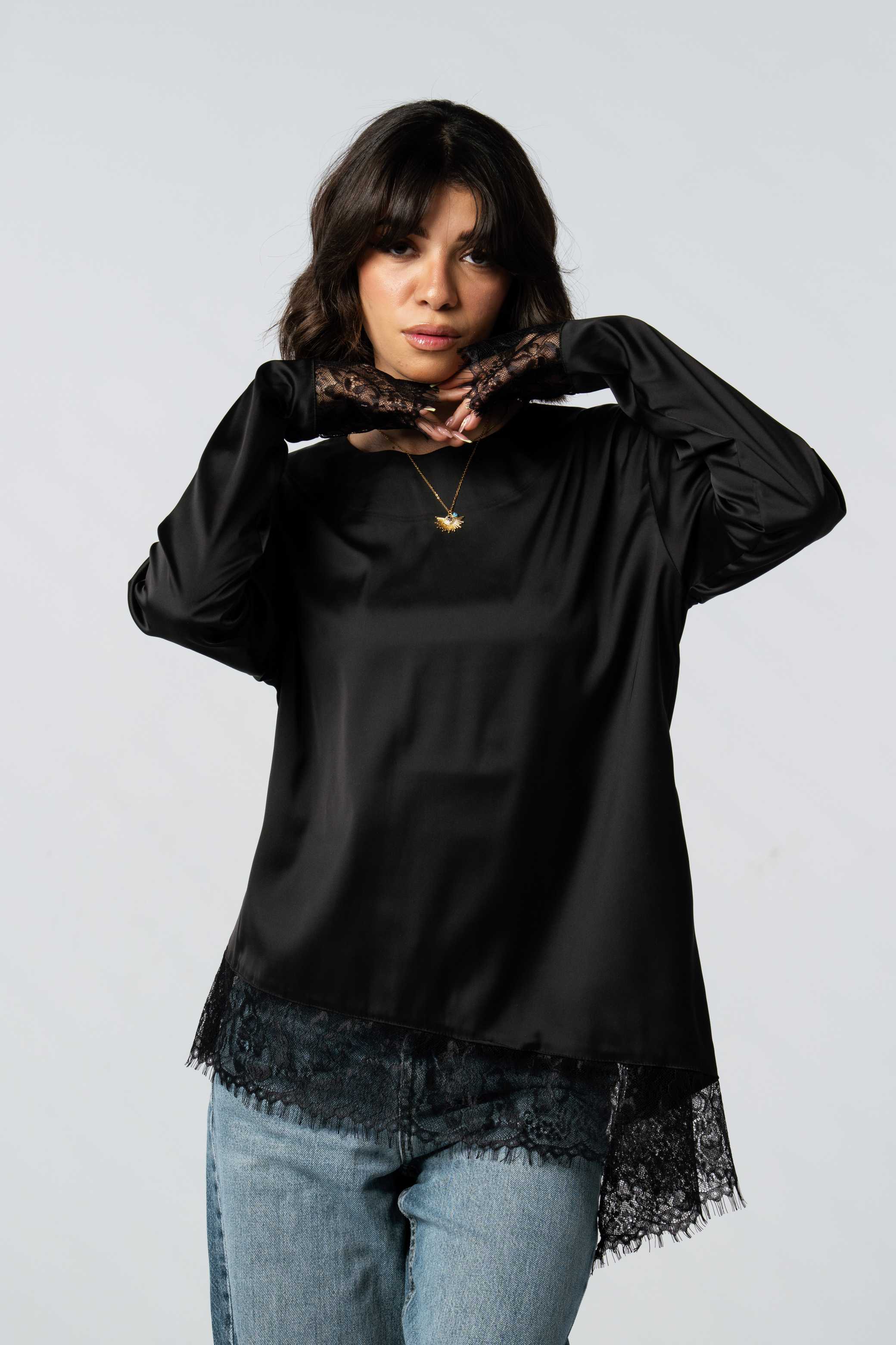 Silk Lace Blouse