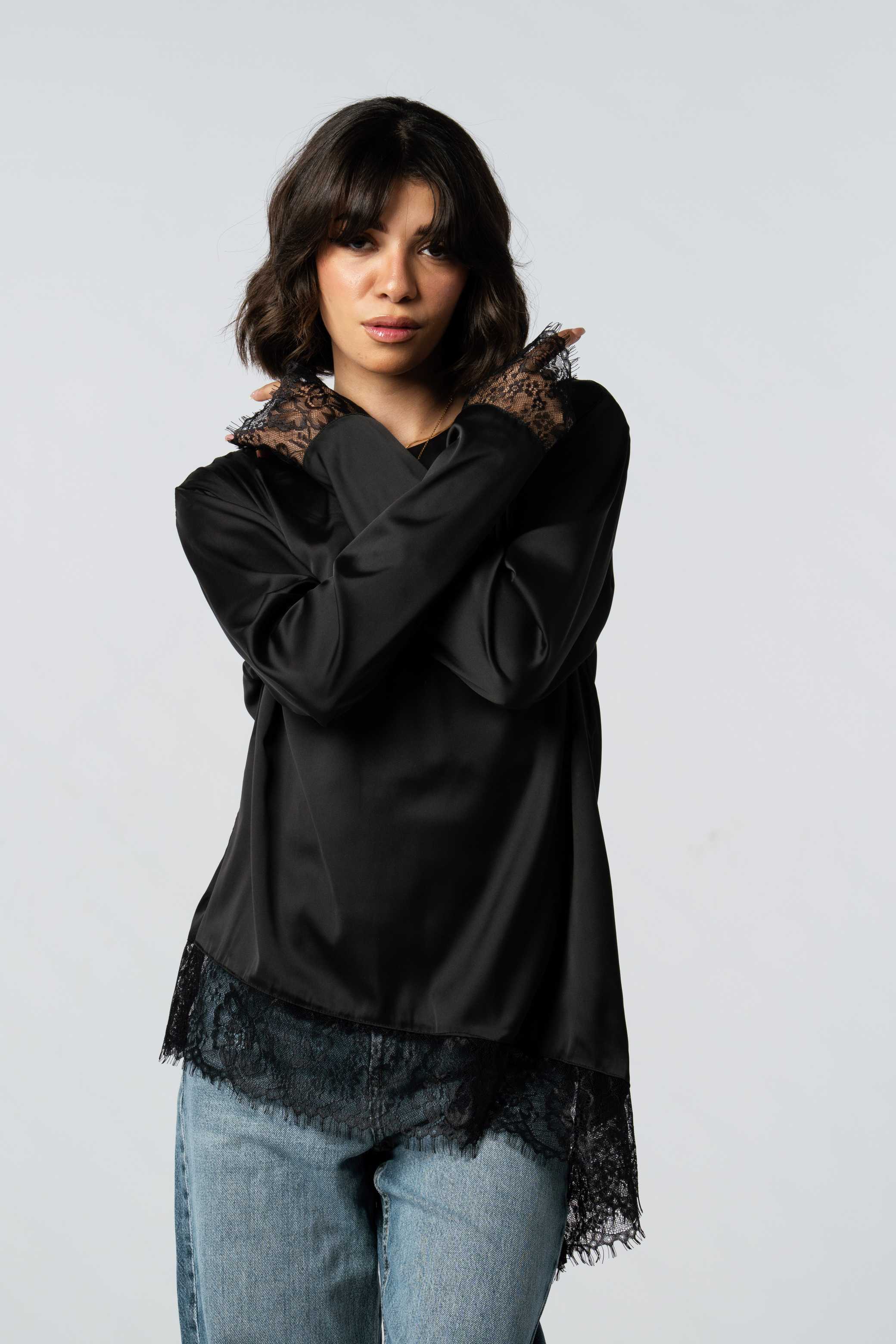 Silk Lace Blouse