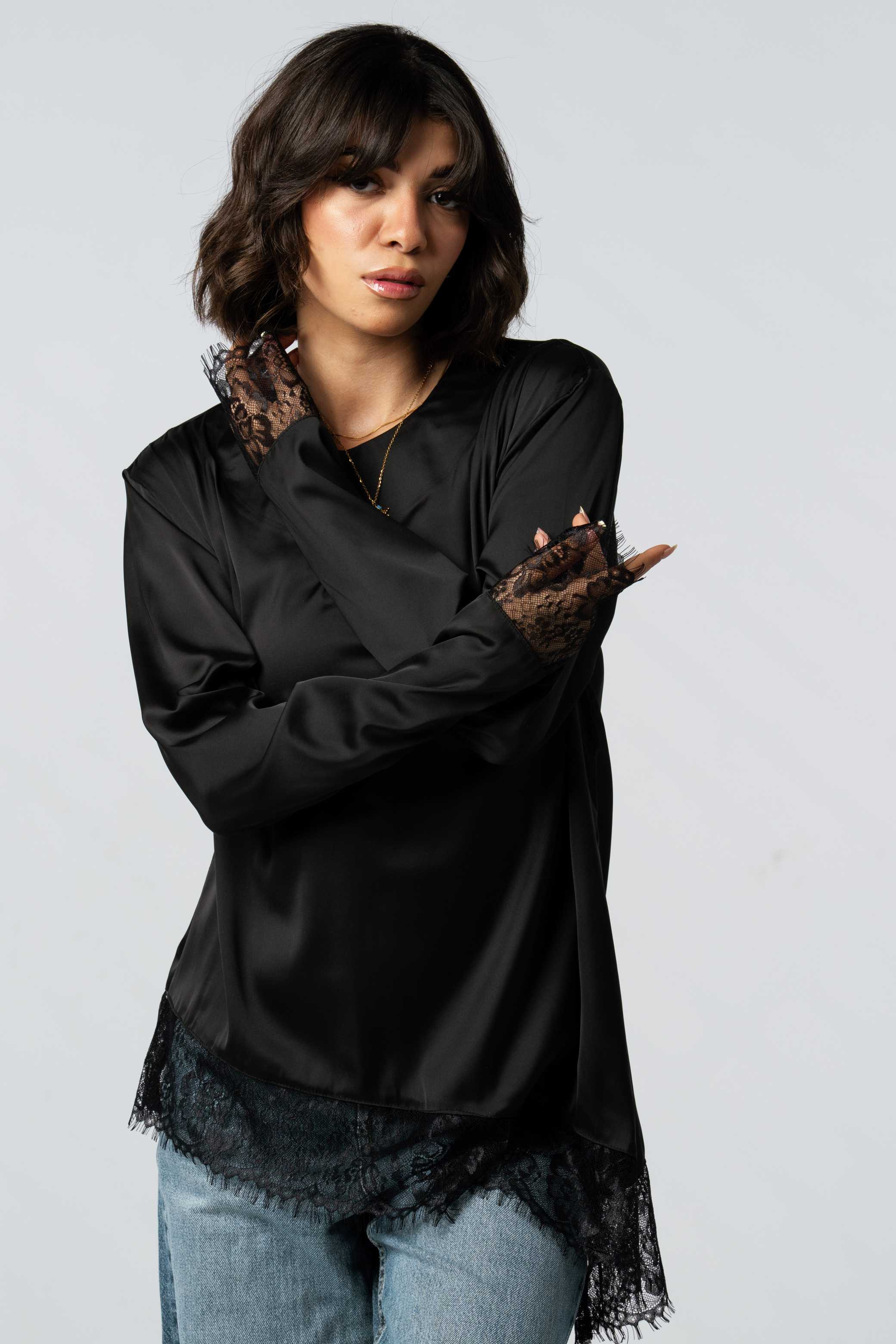 Silk Lace Blouse