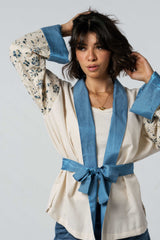 Statement Blue Tie Jacket