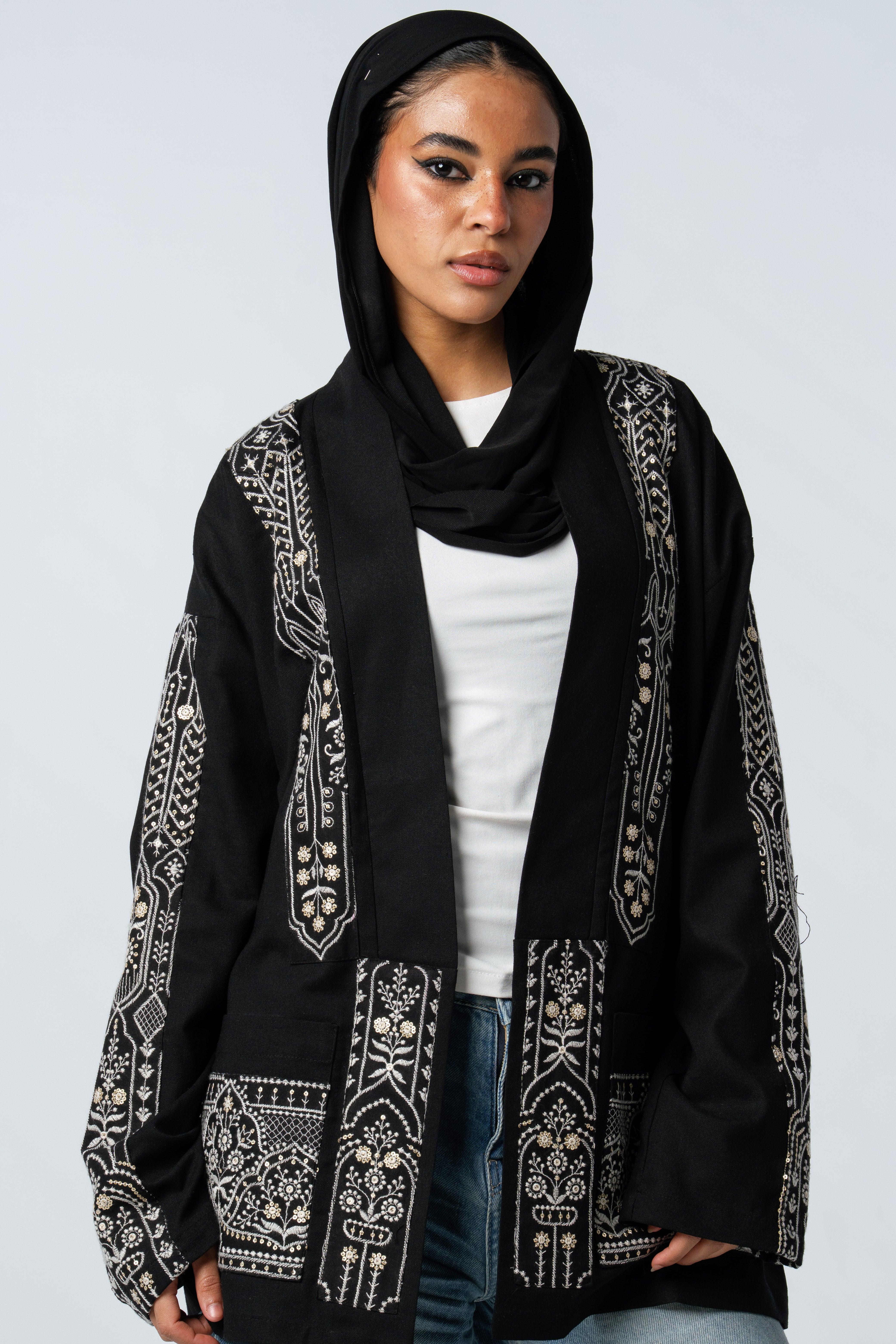 Midnight Embroidered Jacket