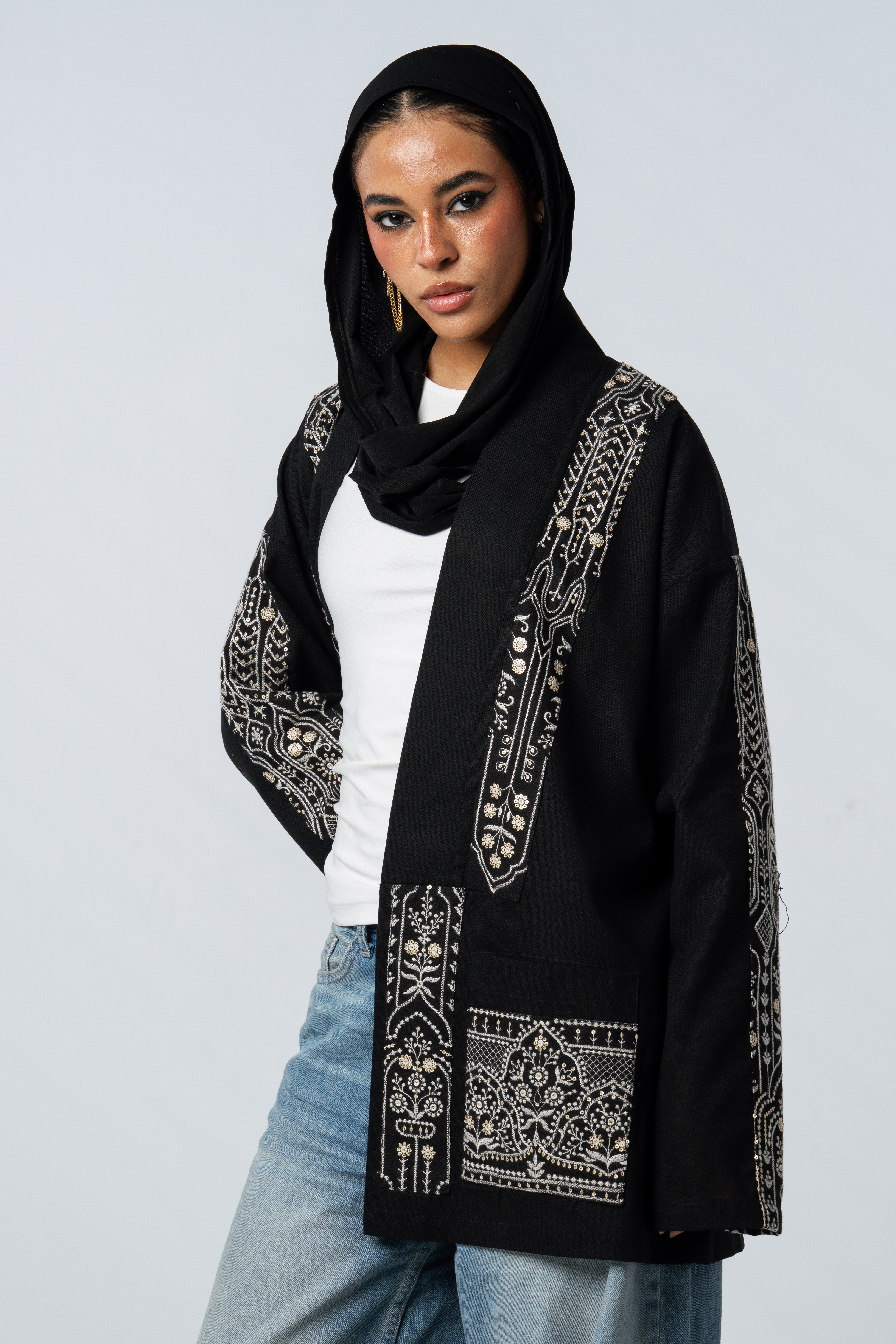 Midnight Embroidered Jacket