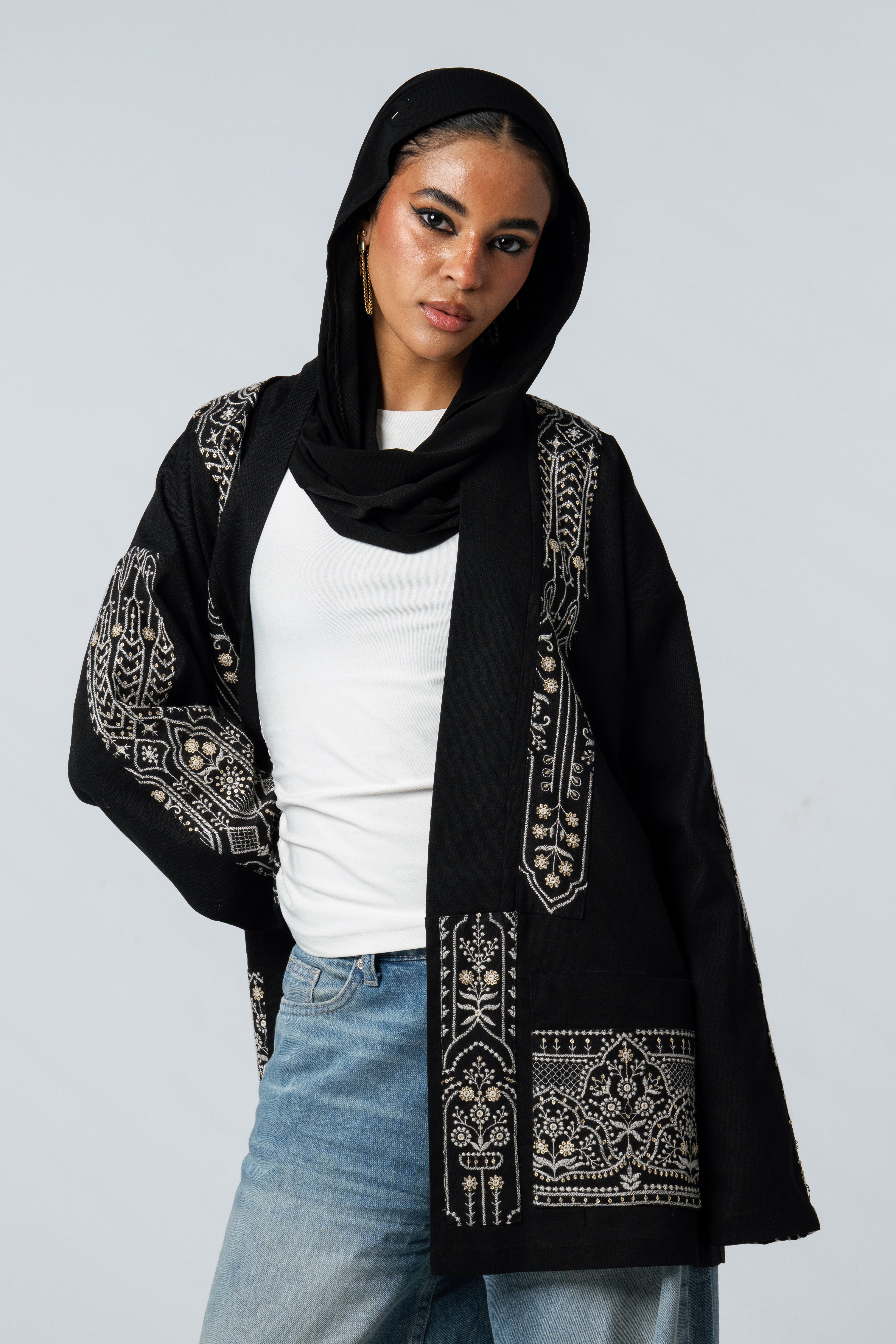Midnight Embroidered Jacket