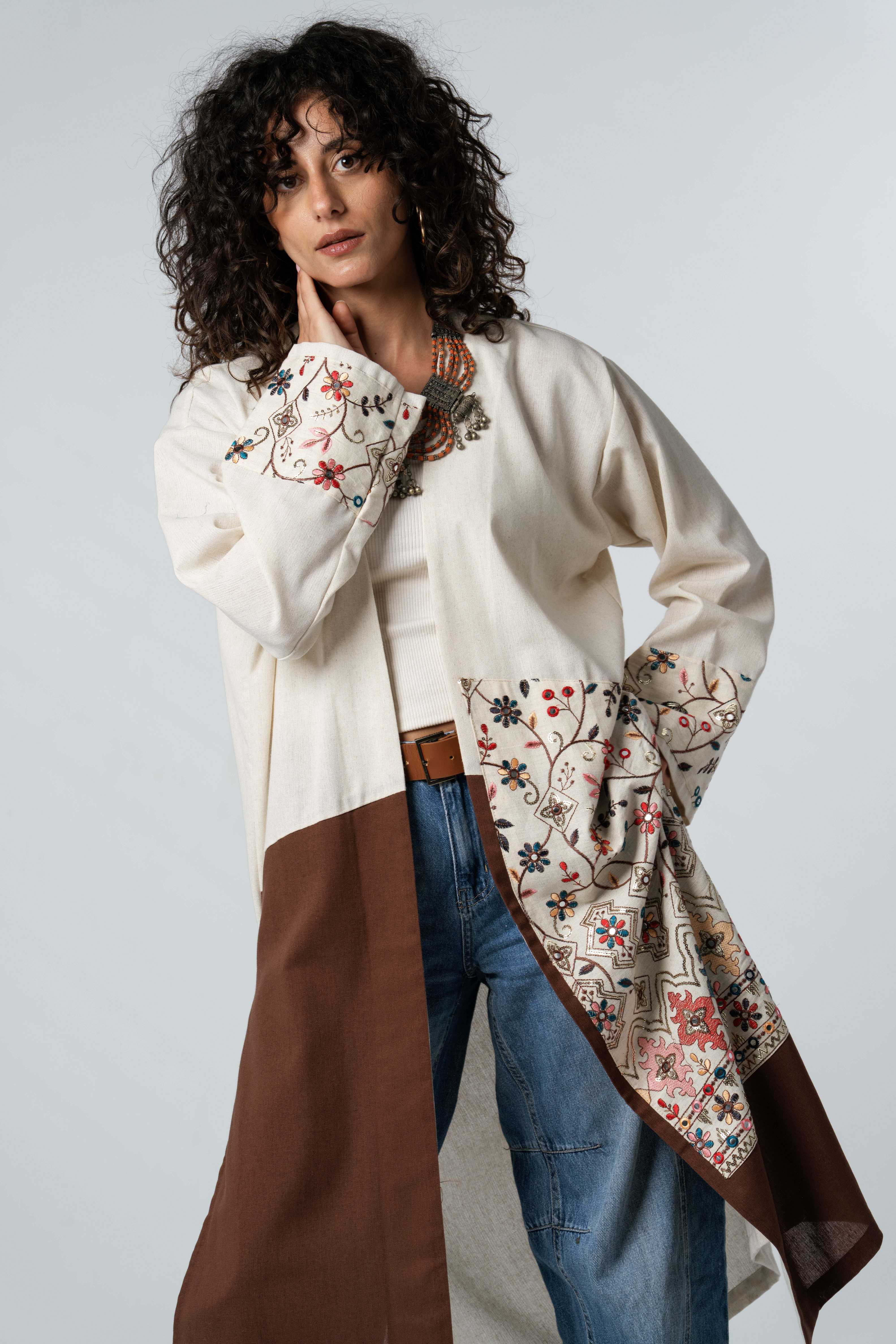Warm Cocoa Kimono Jacket