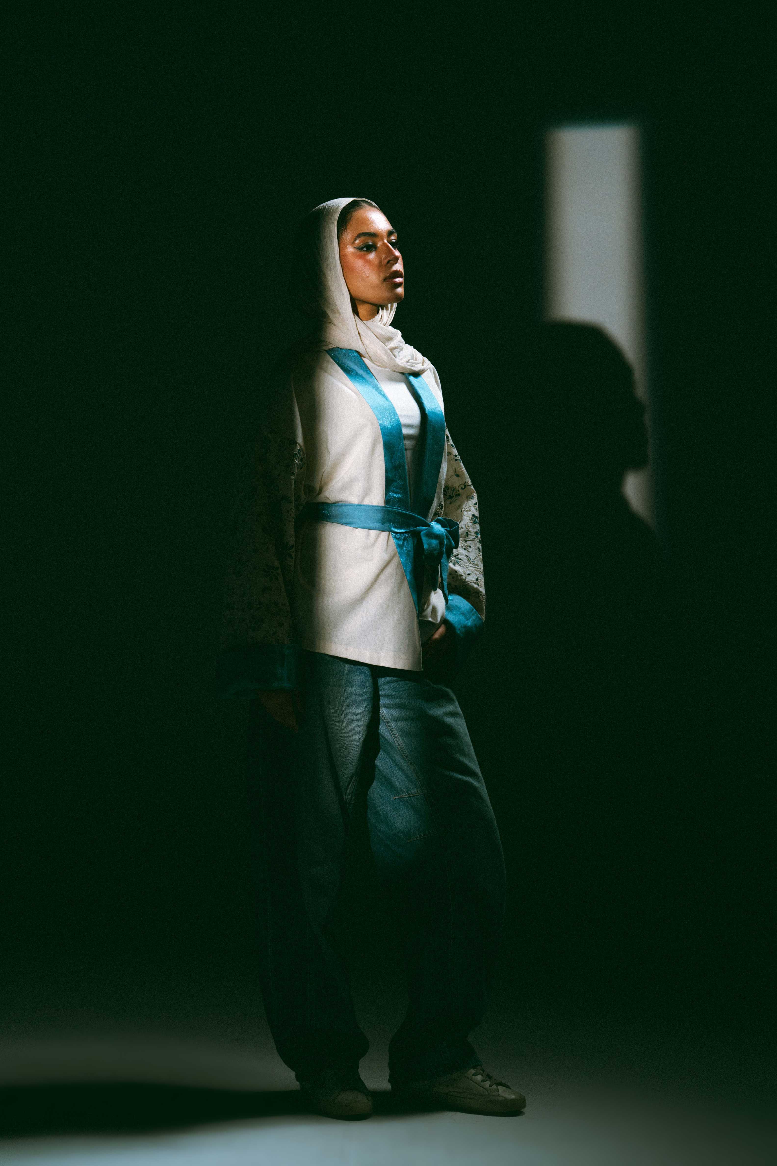 Statement Blue Tie Jacket