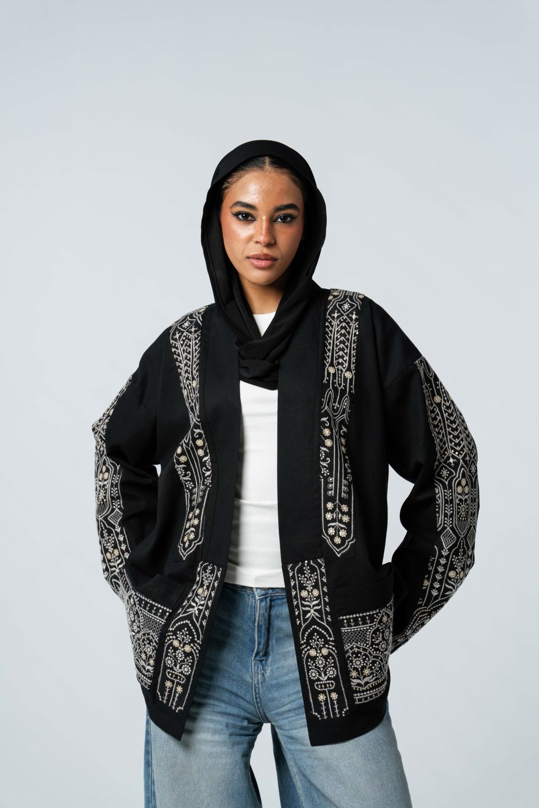 Midnight Embroidered Jacket