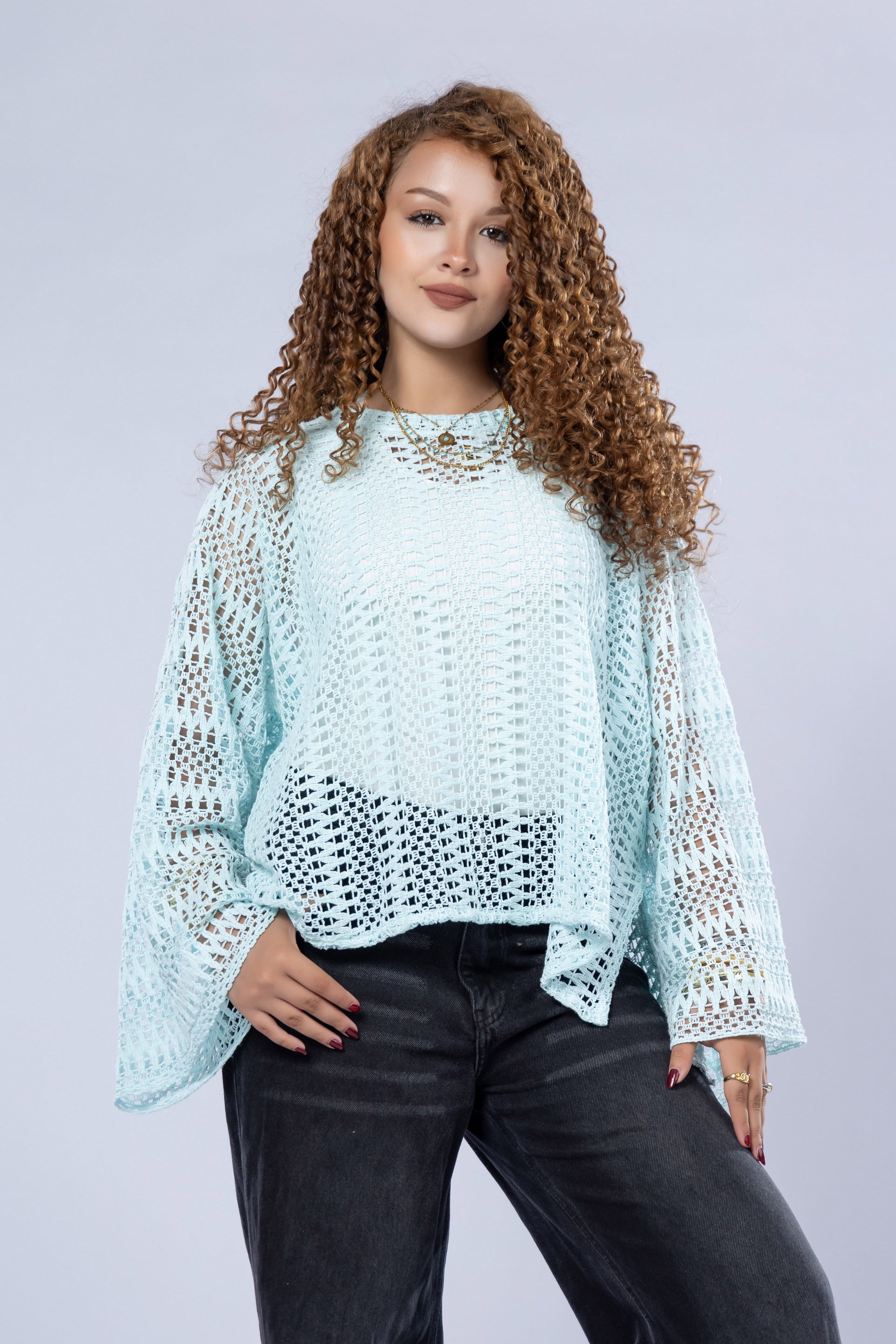 Boho Mesh Blouse