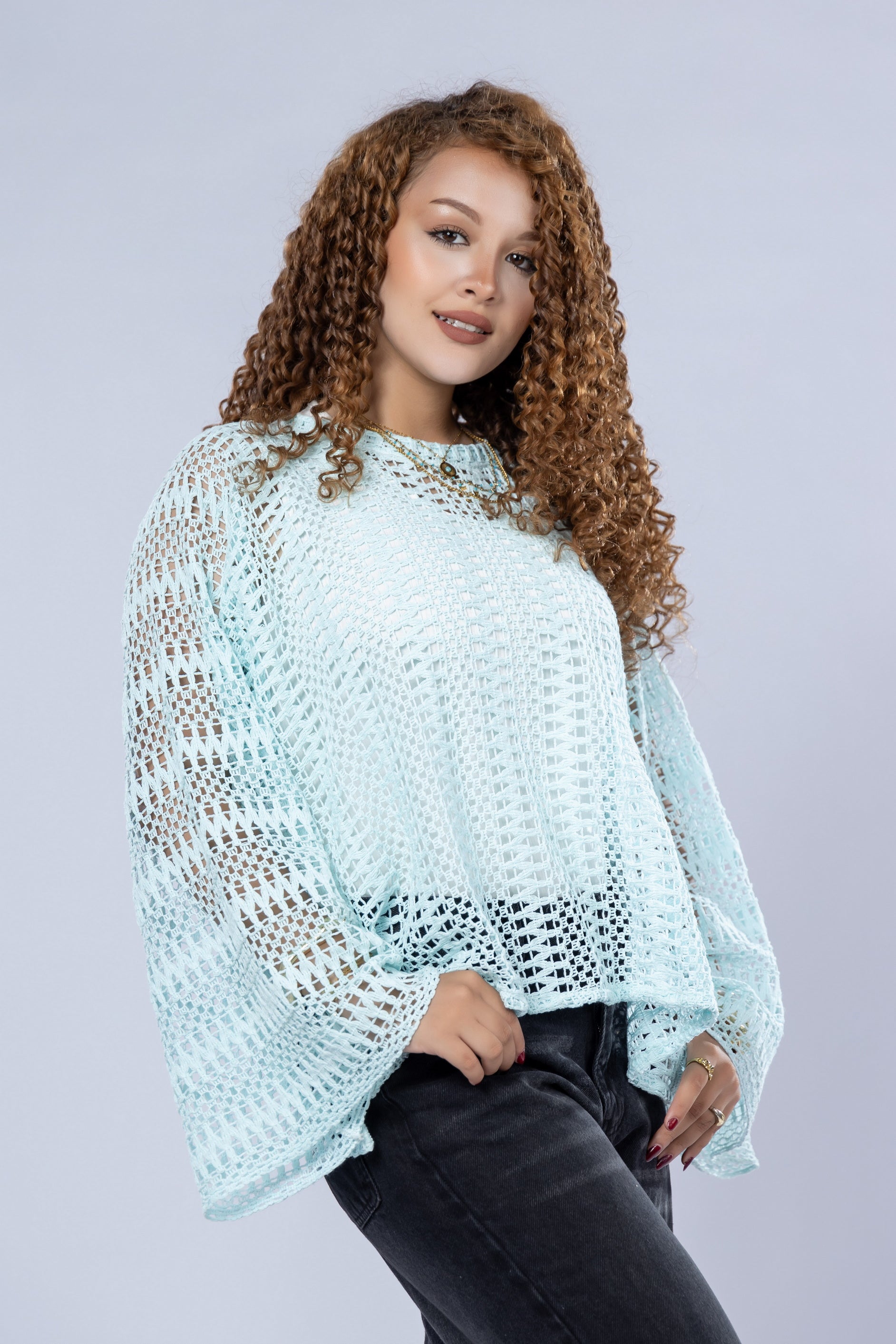 Boho Mesh Blouse
