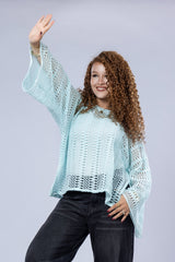 Boho Mesh Blouse