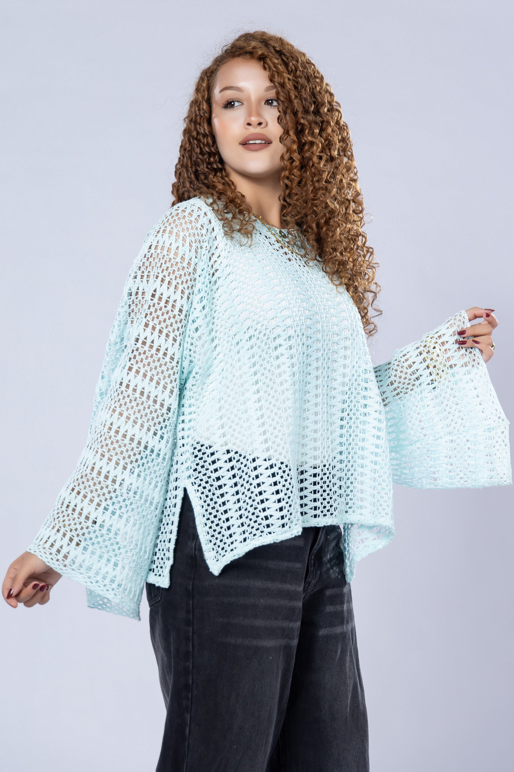 Boho Mesh Blouse